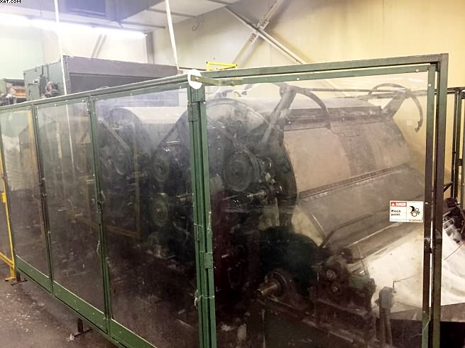 DAVIS & FURBER 60" Cards, tandem feeds with chute, 2 cylinders,